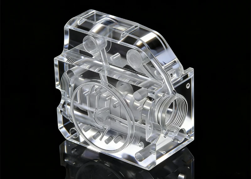 Acrylic CNC Machining Plastic Mechanical Part